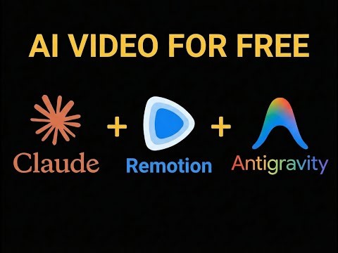 AI Video & Video Editing For Free (Claude Code + Remotion + Antigravity Tutorial), No More CapCut!