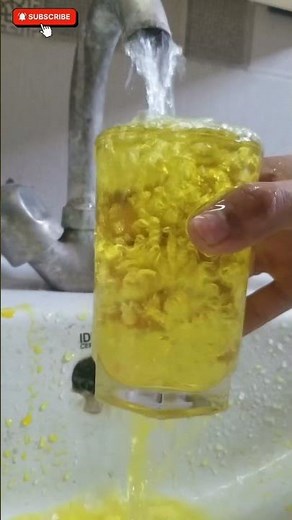 Yellow block vs running water 💧 #satisfying #experiment
