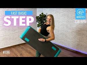FAST BASIC STEP AEROBICS WORKOUT 138 BPM CDornerFitness #196