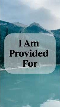 I Am Provided For | Affirmations