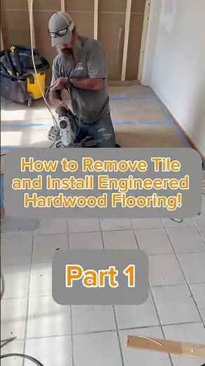 From Tile to Hardwood: Step 1 – Demo Day!