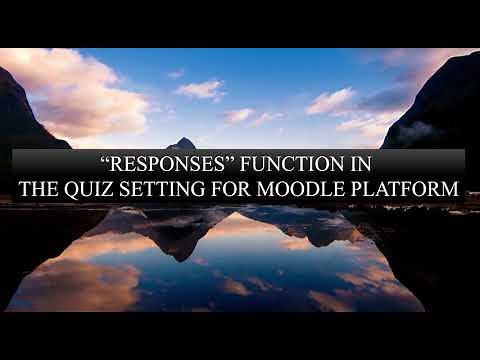 How to Download Quiz Response (answer, question) in the Moodle Platform