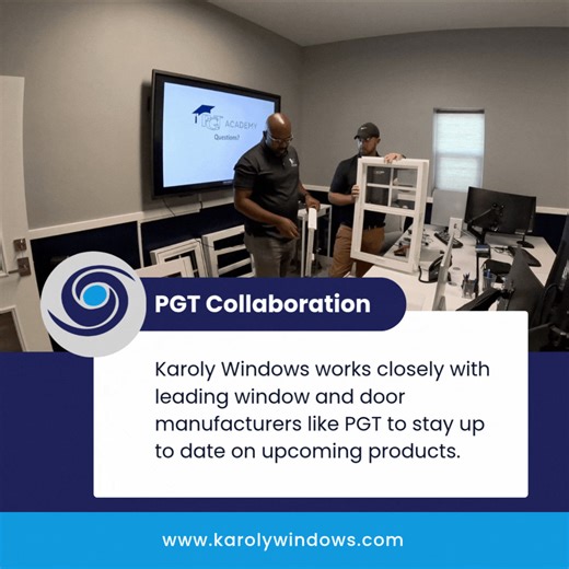 Karoly Windows works closely with window and door manufacturers like PGT Windows to stay up to date on the latest product releases so our customers can always enjoy having the latest and greatest in impact window technology! We just finished a meeting with the PGT team going over their products, and would like to say 'thank you' for helping us help our customers get the most out of their new windows and doors! If you need new PGT windows for your home, be sure to reach out to the best PGT partne