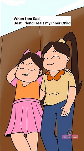 Best Friend Therapy Without Words 🫂 | Relatable Animated Video | Friendship 🥰 #shorts #friends