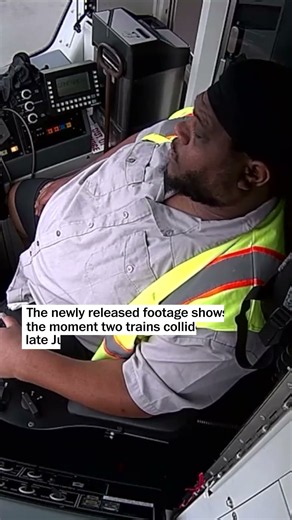 Light-rail driver appears to fall asleep behind controls, causing collision