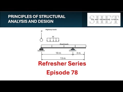 PSAD Refresher 78: Influence Line on Simple Beam with Overhang