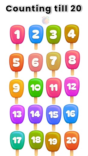 Counting 20 Popsicles|| counting song #staylittlechannel #counting