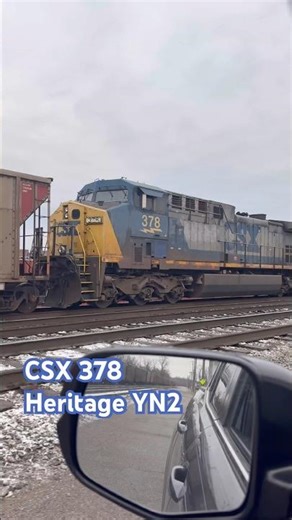 CSX 378 “Yellow Nose” Rests In Parkersburg Yard! #csx #train #railfan