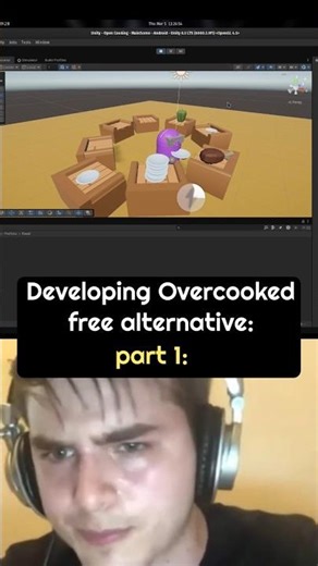 Developing overcooked pc game free alternative part 1 #gaming #gamedev #unity #overcooked