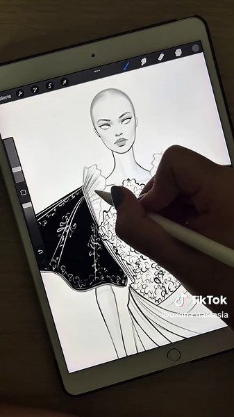 Fashion Illustration Process on iPad Explained