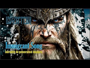 Led Zeppelin - Immigrant Song video - but with AI generated images from the lyrics