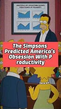 The Simpsons Predicted America’s Obsession With Productivity #thesimpsons #simpsons #mystery