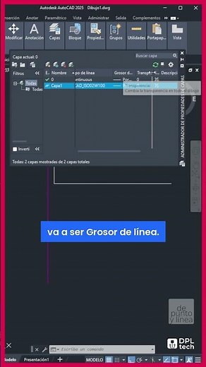CAD 21 - Learn how to activate line thickness in AutoCAD (Spanish) | AUTOCAD 21 BASIC COURSE