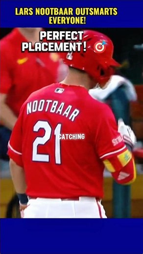 LARS NOOTBAAR'S PERFECT BUNT STUNS THE DEFENSE! #shortfeed #baseball #feedshorts