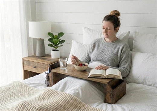 DIY Overbed Table Plans PDF | Wood Bed Tray Desk - Etsy UK