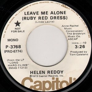 Helen Reddy - Leave Me Alone (Ruby Red Dress)