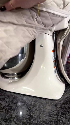 My favorite way to change the color of my KitchenAid stand mixer and also ensure that there’s no dust and dirt going into anything I’m baking. ##mixer##kitchenaidmixer##kitchengadgets##kitchenaccessories