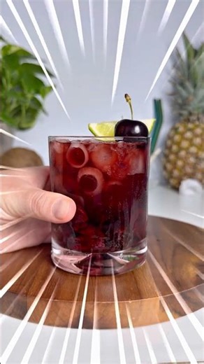 Rum Cherry Cola #drinkoftheday #cocktail #sipmode #drinkrecipes