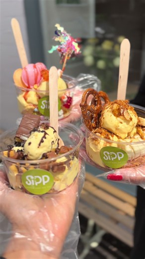 New Ice Cream Menu at SIP – Fresh Flavors & Toppings