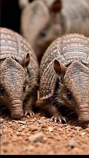 Nine-Banded Armadillo Quadruplets 🦔✨ | Births of the Wild