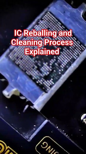 🔥 IC Reballing and Cleaning Process #soldering #microsoldering #icrepair#emmcrepair