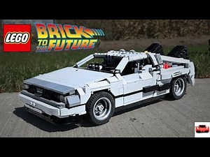 LEGO Motorized DeLorean Time Machine | Back to the Future | Remote Controlled
