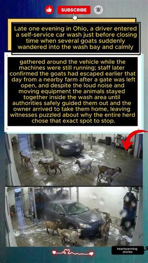 A Driver Entered a Car Wash — Then a Herd of Goats Walked In Behind Him