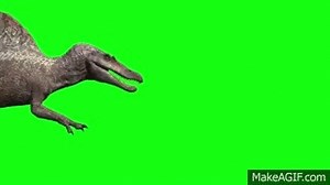 Jurassic Park III Spinosaur green screen animation (Spino green screen dinosaurs 3D Studio max) on Make a GIF