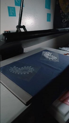 Applying Rhinestone Transfers With Heat Press Guide #shorts #rhinestonetransfers #heatpress #diy