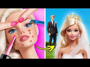 Wedding Makeover for Barbie and Ken 💍 Makeup and Clothes for my Dolls by 123 GO!
