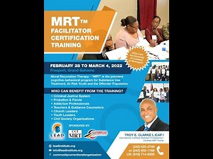 MRT (Moral Reconation Therapy) Certification Training