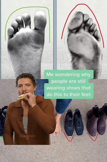 But why though? Foot-shaped shoes are so much better! #barefootshoes #minimalistshoes #wideshoes #widetoebox #footshapedshoes #feetarefootshapednotshoeshaped