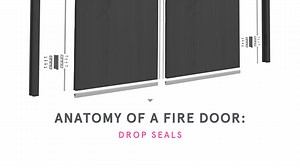 Anatomy of a fire door - Drop Seals
