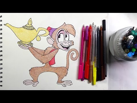 HOW TO DRAW ABU | DISNEY ALADDIN - STEP BY STEP TUTORIAL