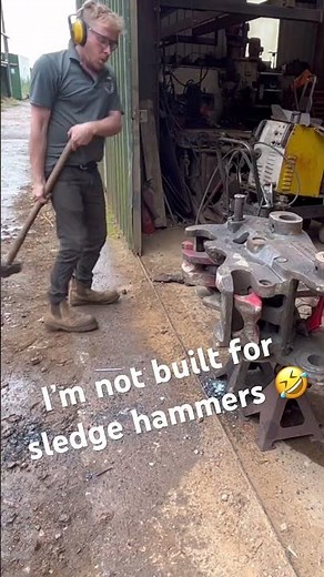 Persistence beats resistance when it comes to stuck pins! #engineering #excavator #thermallance