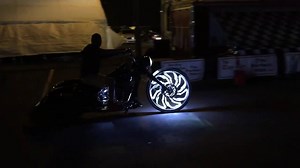 There is nothing better than having an initially skeptical customer come back to us latter and say "it was the best money i've ever spent on my bike!" Those were the EXACT words from Clarence when he came back to show us a nighttime view of his 30" front wheel. | Raw Design