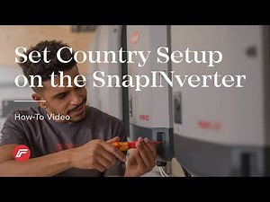 How-To Video: Set Country Setup on the SnapINverter