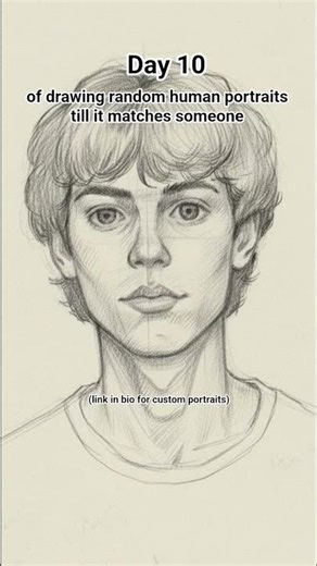 day 10 of drawing random human portraits till it matches someone #art