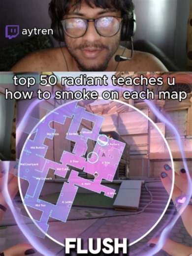 all default smokes to put on attack from a top 50 radiant clove main #valorant #radiant #fyp