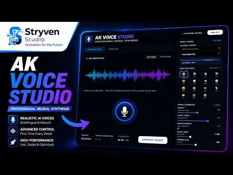 AK Voice Studio – Advanced AI Voice Generation Platform