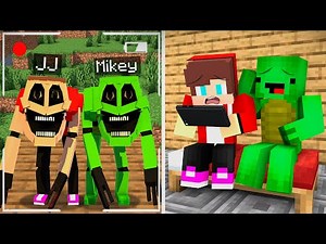 Mikey & JJ recorded JJ MIMIC and Mikey MIMIC on a Hidden Camera - Minecraft Story of Maizen