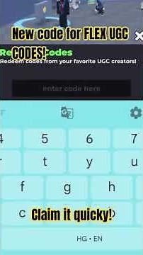 NEW FLEX UGC CODE 2026 🔥 FREE ROBLOX ITEM – REDEEM QUICK! #roblox #viral #robloxedit