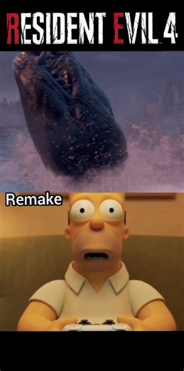 Resident Evil 4 | Remake VS Original 💥 #residentevil #ps5 #gaming #games #playstation #ps2 #ps4