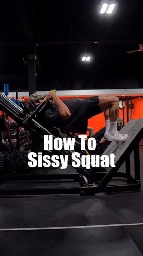 William Lovatsis on Instagram: "Here’s my tutorial on how to do a sissy squat (named after your dad) on a hack squat machine. Sissy squats are kind of like a variation of leg extensions. Really great for the stretch on the quad. Be careful with this because I am actually quite flexible and have good hip/ankle mobility. Also… it can be tough and not much weight is needed. Try this out on your next leg day 🤘 Your dad isn’t that bad of a guy btw"