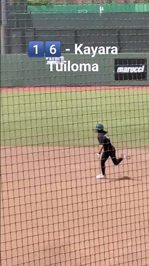 Kayara Tuiloma Left Field Double! #gobows #collegesoftball #hawaiisoftball #softball
