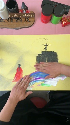 Artistic Printables || Art Educator | Beautiful Canvas Painting For Living Room Decoration 😍🎨🤩#art #wallart #painting #interiordecoration #interior #wallartdecor | Instagram