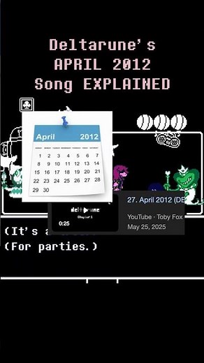 Deltarune's April 2012 Meaning? #deltarune #undertale #tobyfox #gaster #sans #kris #ralsei #susie