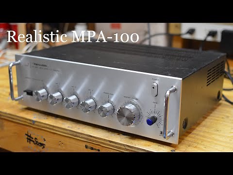 Realistic MPA-100 PA amp repair and use of TrueRTA for characterization