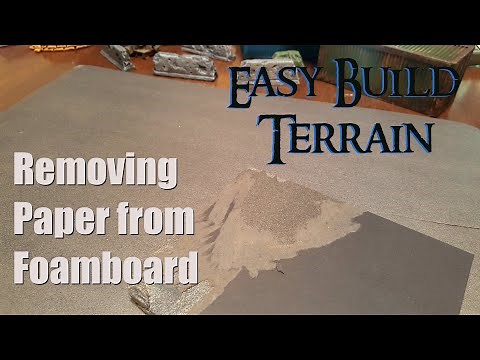 How to remove paper from foamboard : Easy and Free. The only way that worked for me.