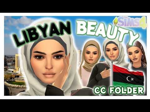 Libyan Inspired Sim in the Sims 4 + CC Folder & Sim Download